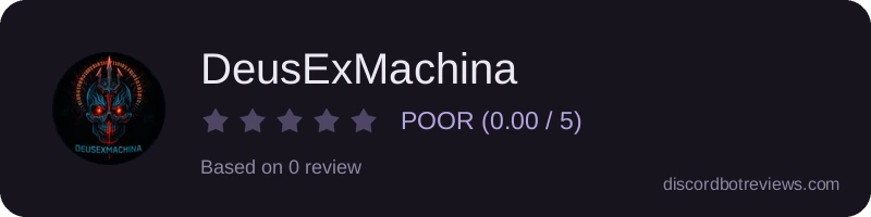 Rating widget preview for DeusExMachina