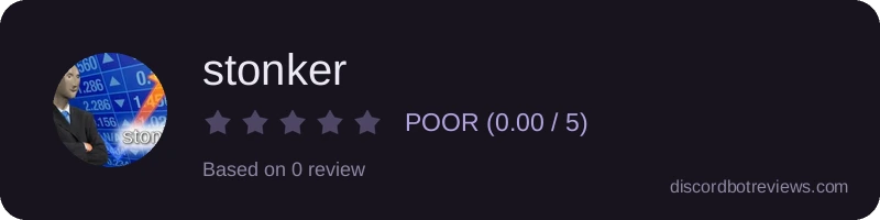 Rating widget preview for stonker