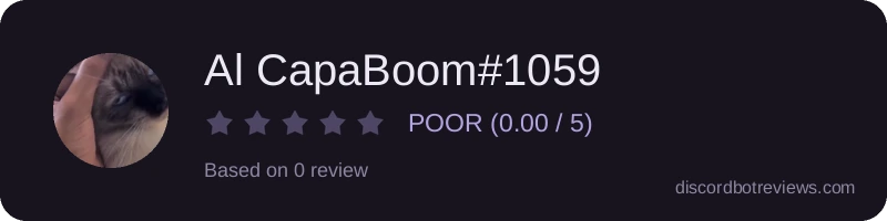 Rating banner for Al CapaBoom#1059