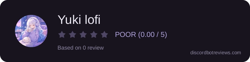 Rating widget preview for Yuki lofi