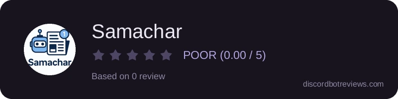 Rating widget preview for Samachar