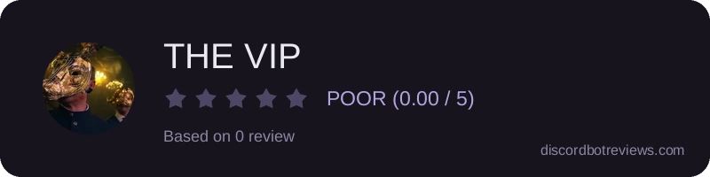 Rating widget preview for THE VIP