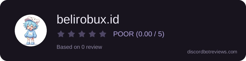 Rating widget preview for belirobux.id