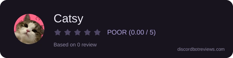 Rating banner for Catsy