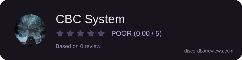 Rating widget preview for CBC System