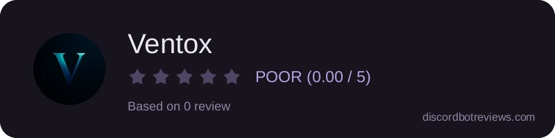 Rating widget preview for Ventox