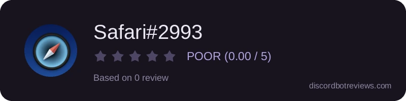 Rating widget preview for Safari#2993