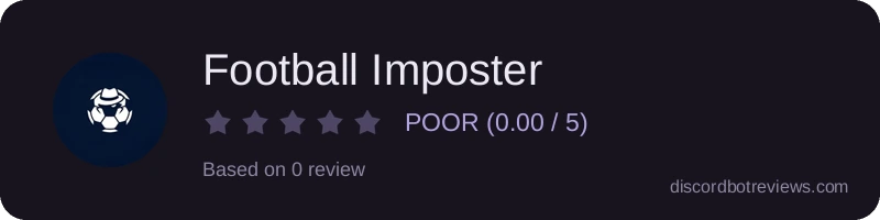 Rating widget preview for Football Imposter