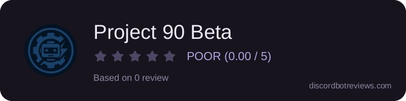Rating widget preview for Project 90 Beta
