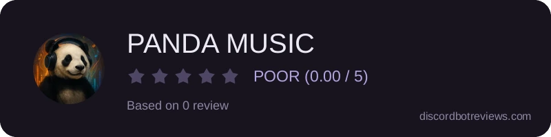 Rating widget preview for PANDA MUSIC