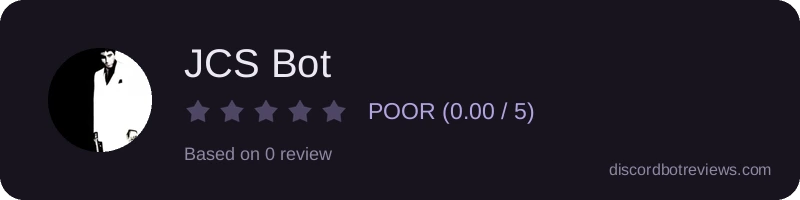 Rating banner for JCS Bot