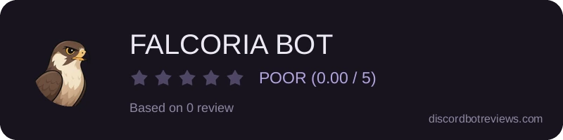 Rating banner for FALCORIA BOT