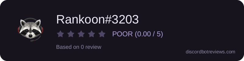 Rating widget preview for Rankoon#3203