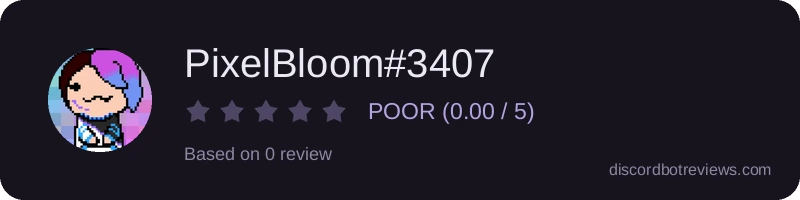 Rating widget preview for PixelBloom#3407