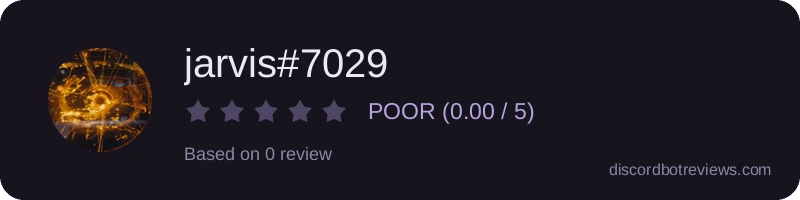 Rating widget preview for jarvis#7029