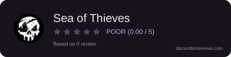 Rating widget preview for Sea of Thieves