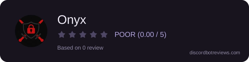 Rating widget preview for Onyx