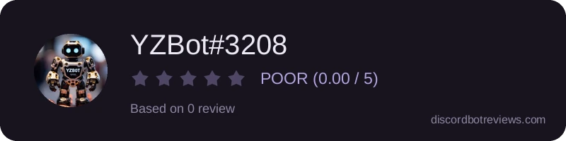 Rating widget preview for YZBot#3208
