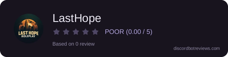 Rating widget preview for LastHope