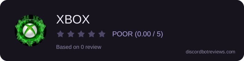 Rating widget preview for XBOX