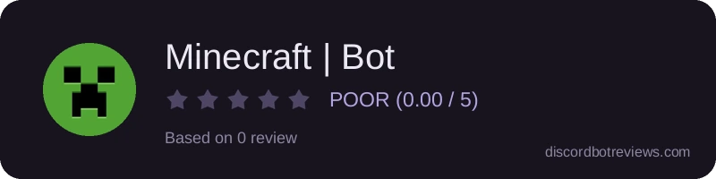 Rating widget preview for Minecraft | Bot
