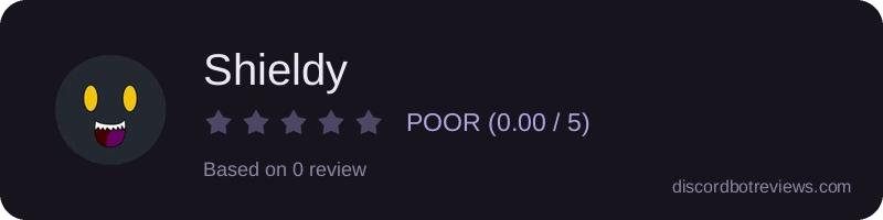 Rating widget preview for Shieldy