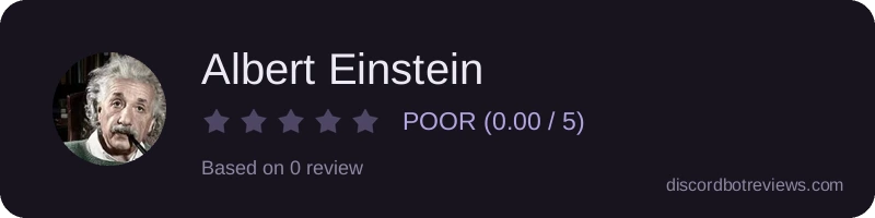 Rating widget preview for Albert Einstein