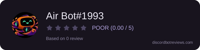 Rating widget preview for Air Bot#1993