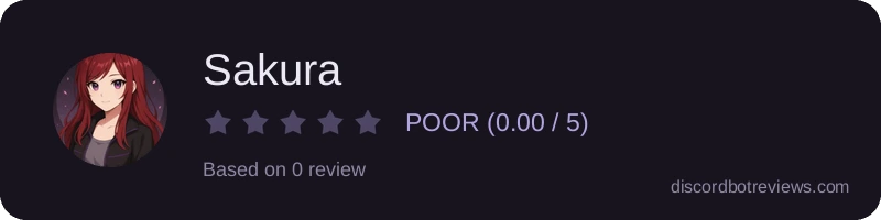Rating widget preview for Sakura