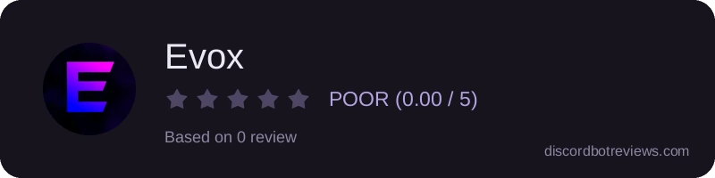 Rating widget preview for Evox