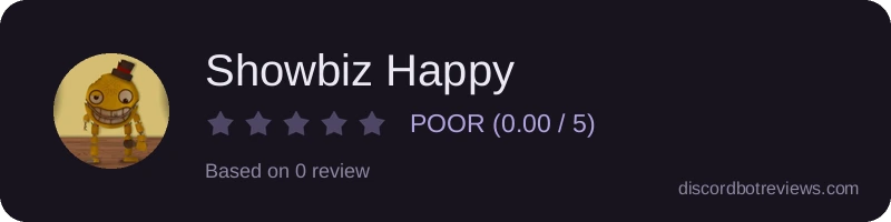 Rating widget preview for Showbiz Happy