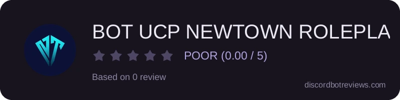 Rating banner for BOT UCP NEWTOWN ROLEPLAY