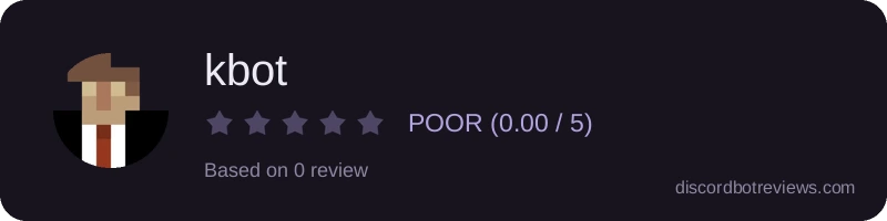 Rating widget preview for kbot