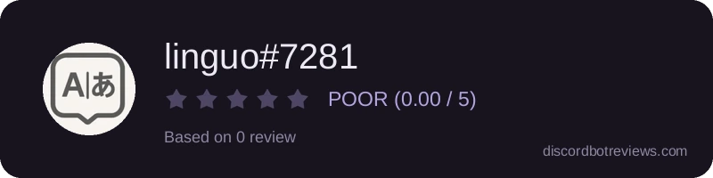 Rating widget preview for linguo#7281