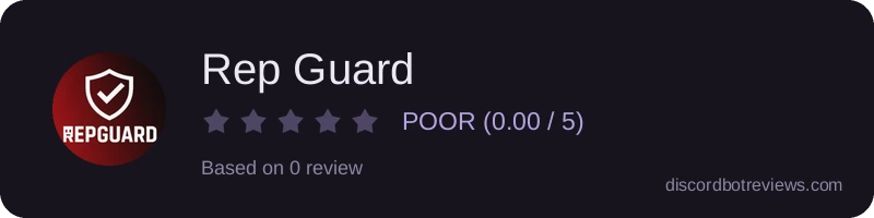 Rating widget preview for Rep Guard