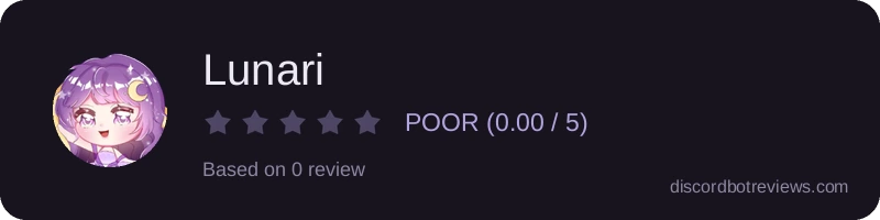 Rating widget preview for Lunari