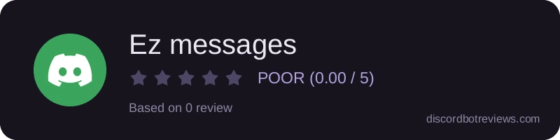 Rating widget preview for Ez messages