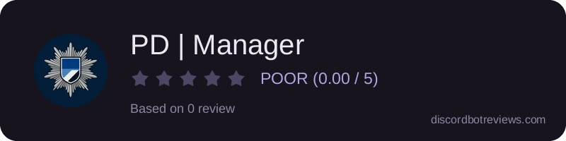 Rating widget preview for PD | Manager