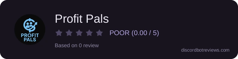 Rating widget preview for Profit Pals