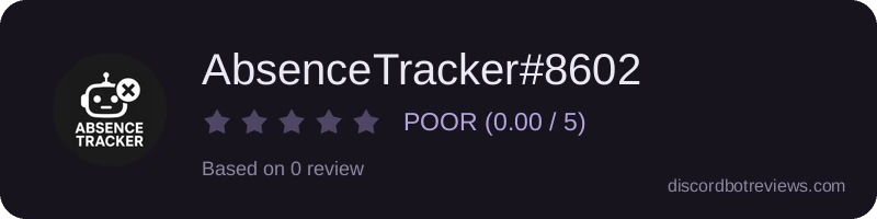 Rating widget preview for AbsenceTracker#8602