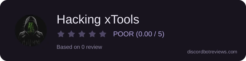 Rating widget preview for Hacking xTools