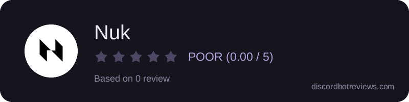 Rating widget preview for Nuk