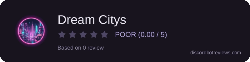 Rating widget preview for Dream Citys