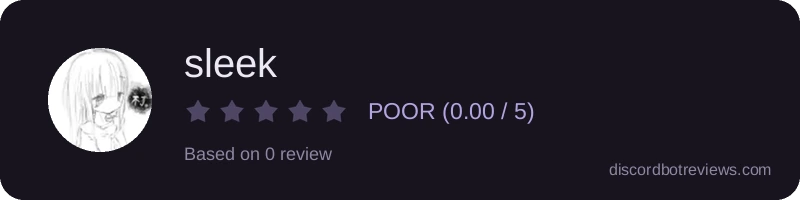 Rating widget preview for sleek