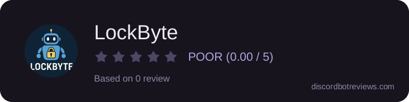 Rating widget preview for LockByte