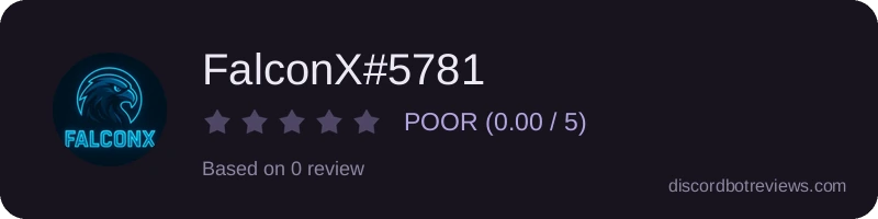 Rating widget preview for FalconX#5781