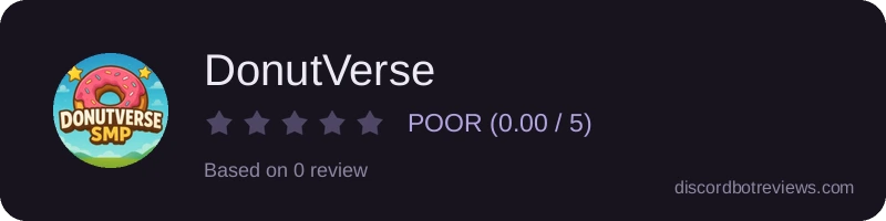 Rating widget preview for DonutVerse