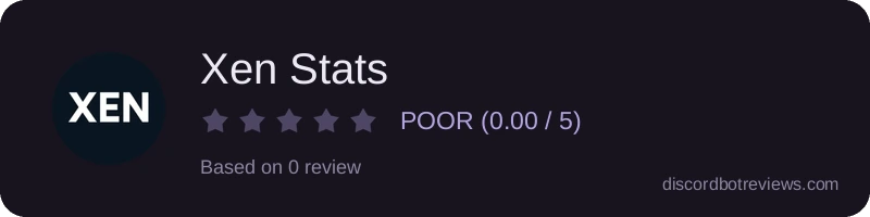 Rating widget preview for Xen Stats
