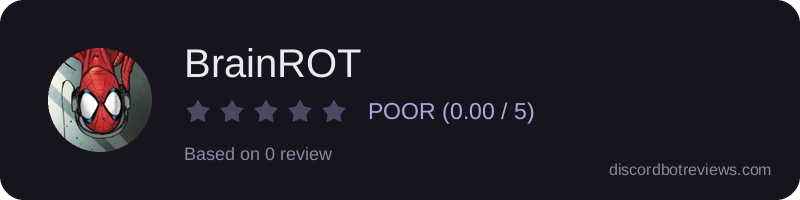 Rating widget preview for BrainROT