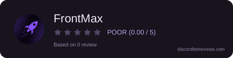 Rating banner for FrontMax